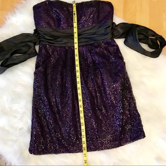 Speechless strapless sequined dress purple size 9 Taylor Swift Eras Tour - Picture 3 of 8
